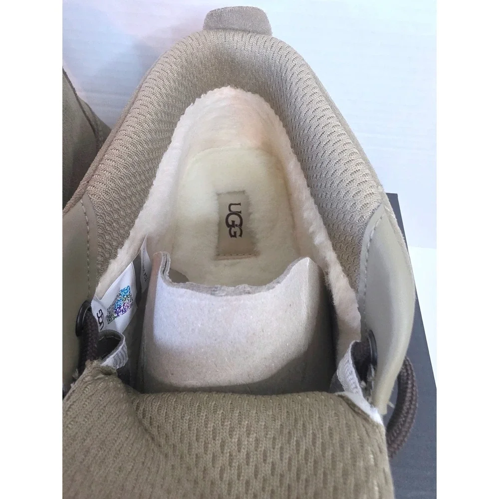 UGG Burleigh Chukka Alp Suede M 9.5 Boots Mid Top Sneaker NEW Sherpa Lined